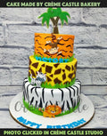 Jungle 3 tier cake