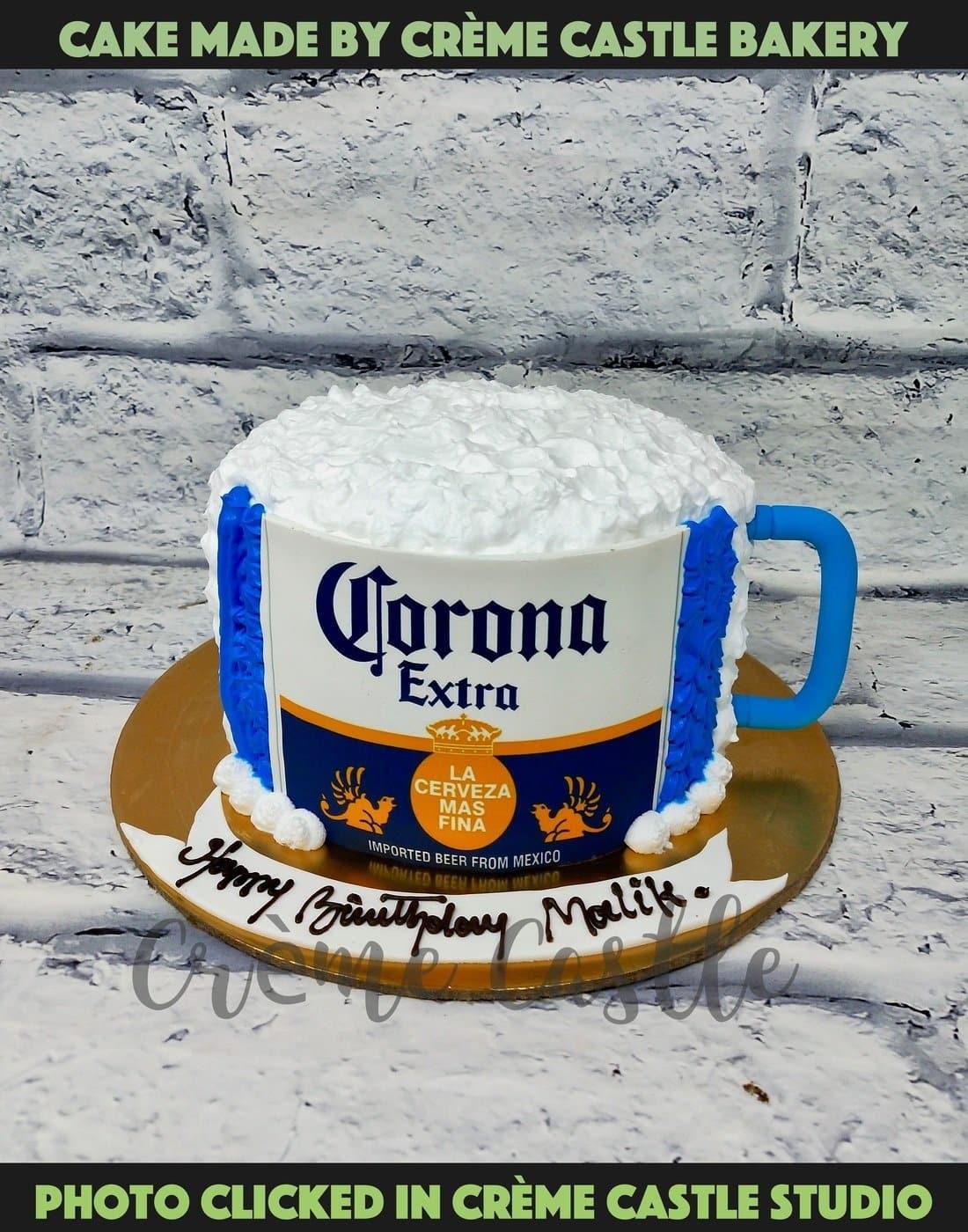 Corona Beer Cake - Creme Castle