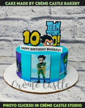 Teen Titans Blue Cake