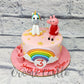 Peppa Unicorn Cake - Creme Castle