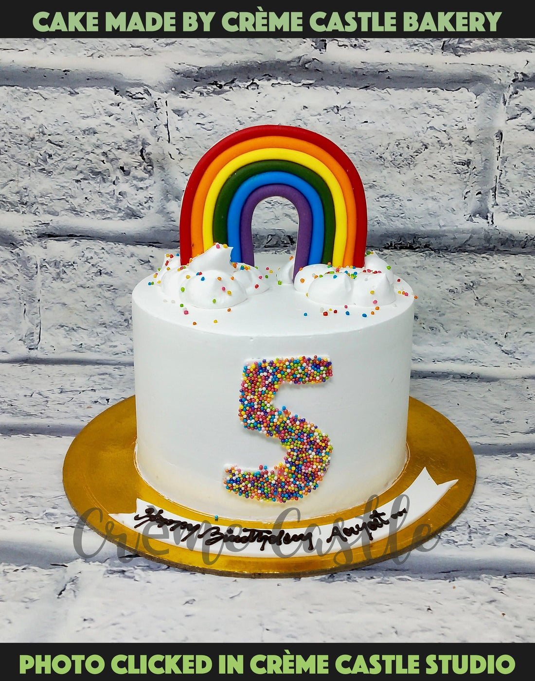 Rainbow Theme Cake. Cake Designs for Kids. Noida & Gurgaon