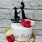 Floral Proposal Cake - Creme Castle