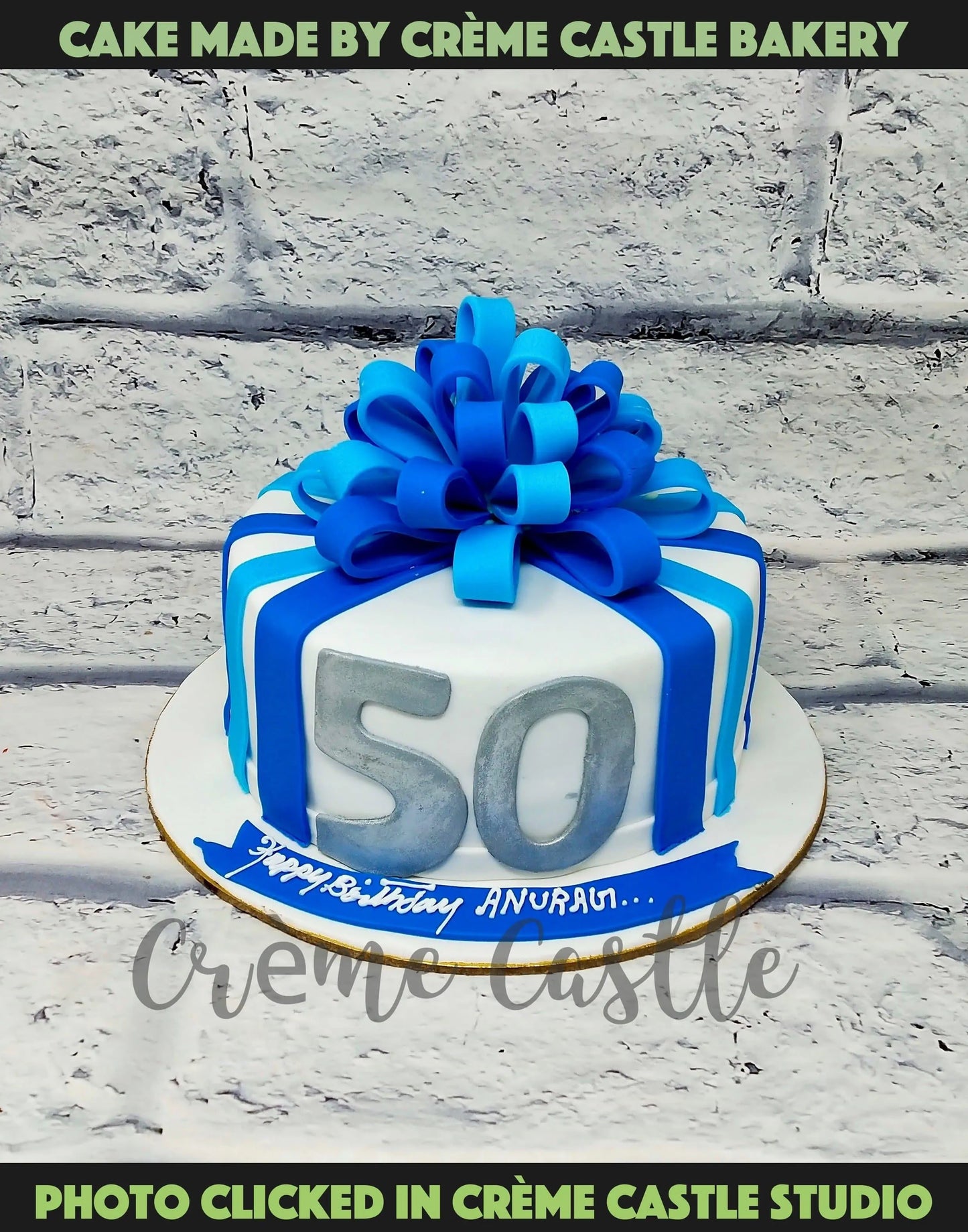 Round Gift Box Cake – Creme Castle