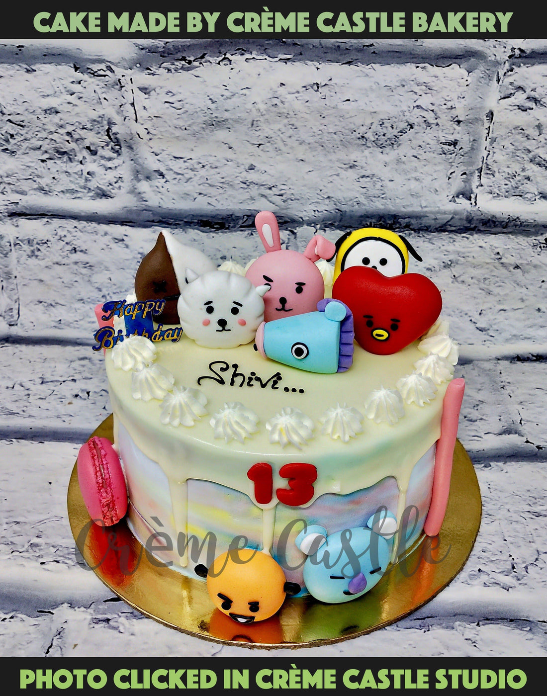 BTS Cartoon Cake - Creme Castle