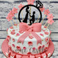 Bow and Proposal Cake - Creme Castle