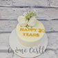White Rose Gold Cake - Creme Castle