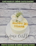 White Rose Gold Cake