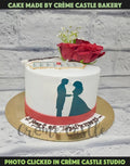 Proposal Rose Cake