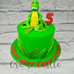 Dinosaur Green Cake - Creme Castle