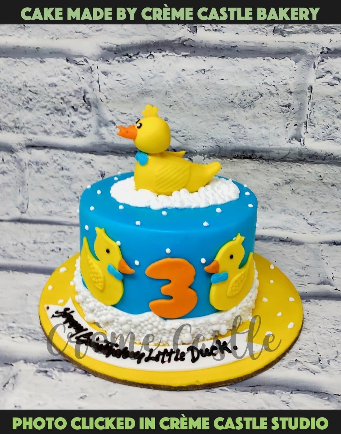 Duck Theme Cake - Creme Castle