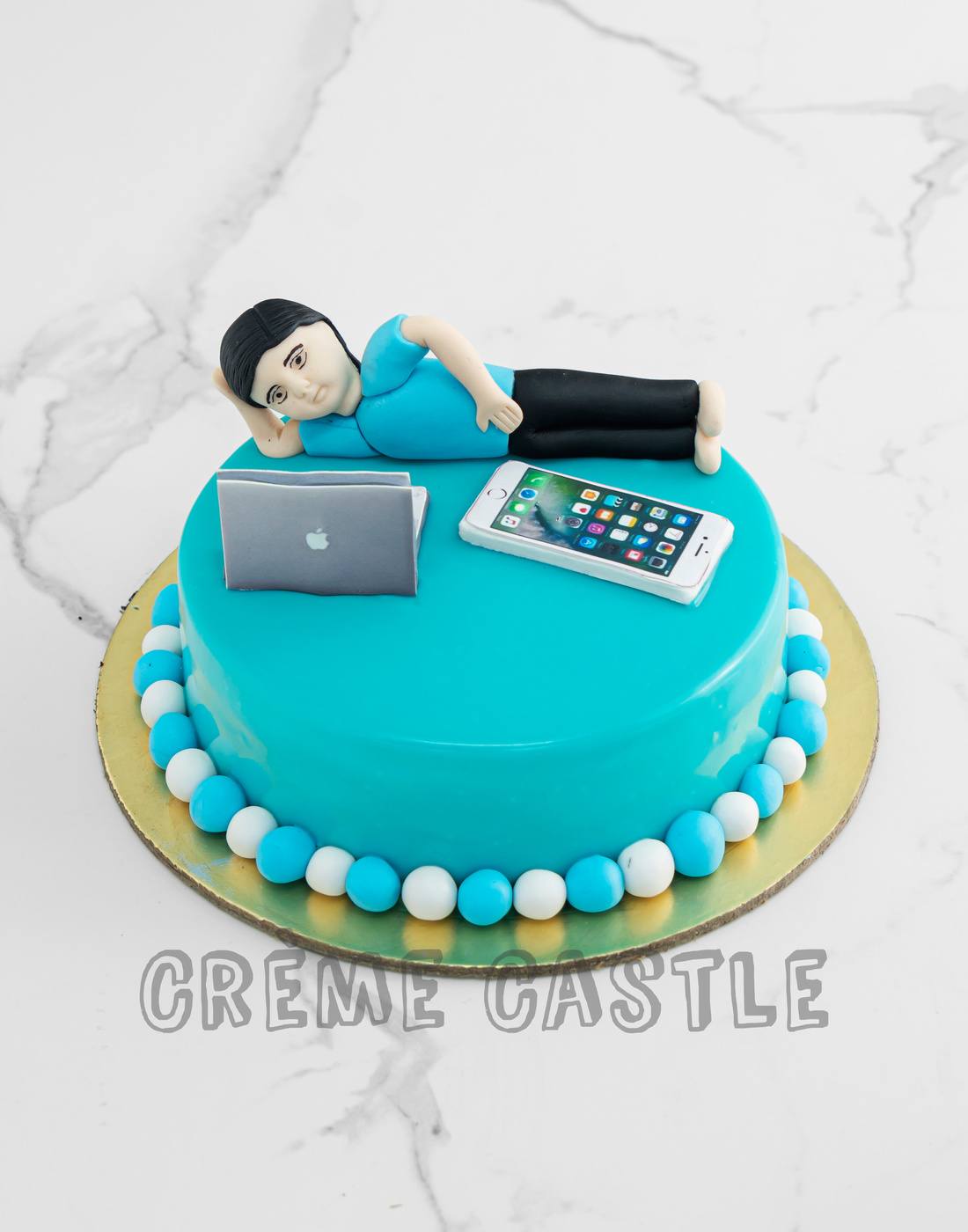 Man with laptop cake  Birthday cake for Workaholic men  Kukkr