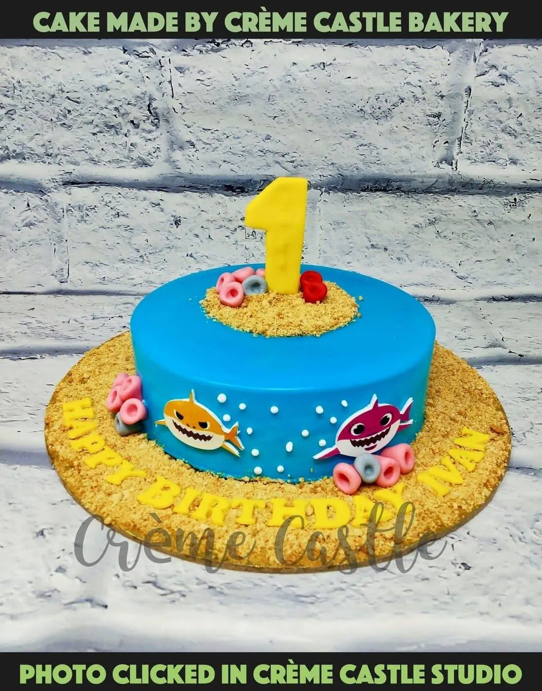 Baby Shark Crumbs Cake. Birthday Cakes for Kids. Noida & Gurgaon