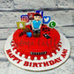 Red Social Media Cake - Creme Castle