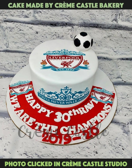 Liverpool Logo Cake. Noida & Gurgaon