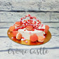 Macaroon Hearts Cake - Creme Castle