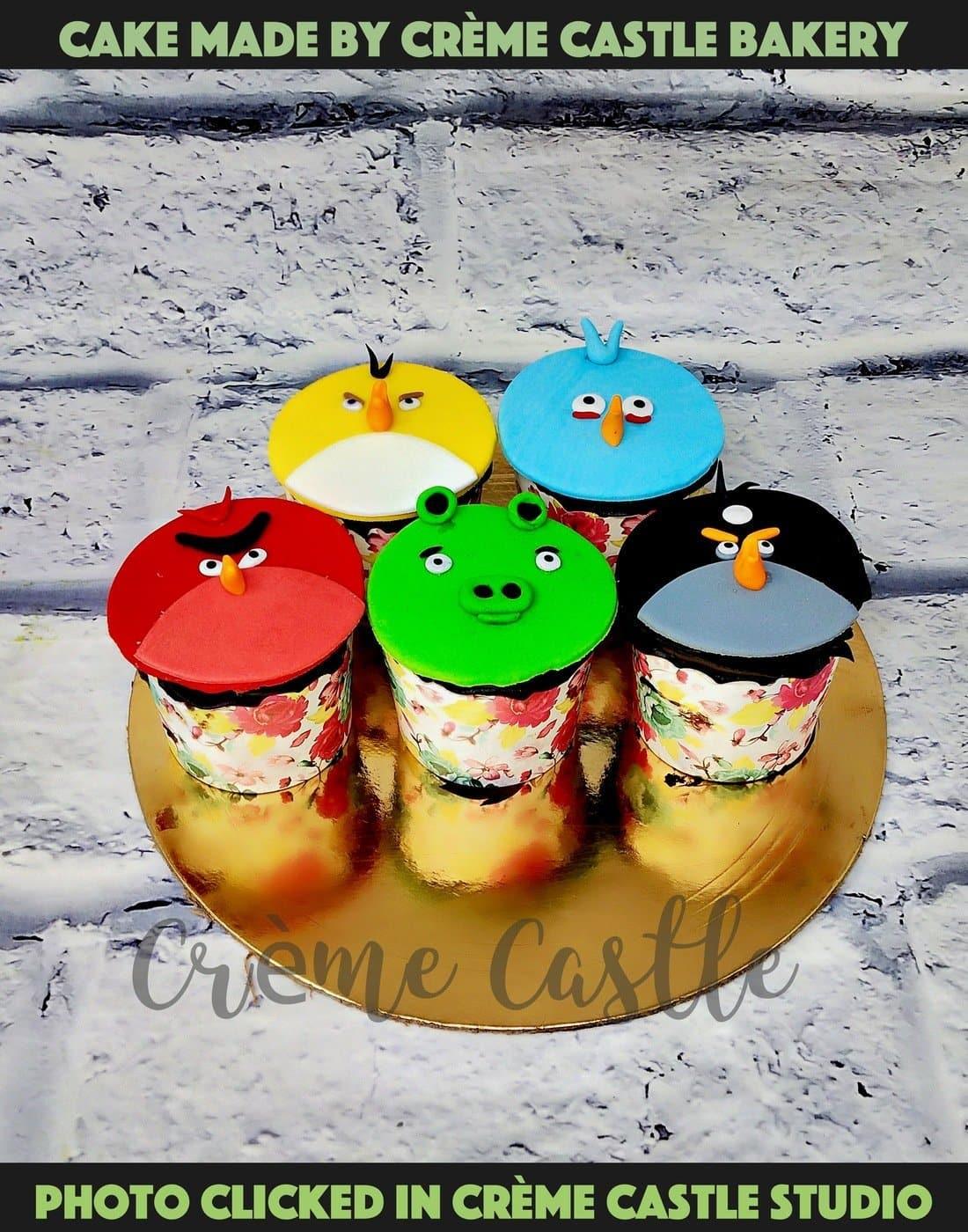 Angry Birds Cupcakes. Cupcakes for Kids. Noida & Gurgaon
