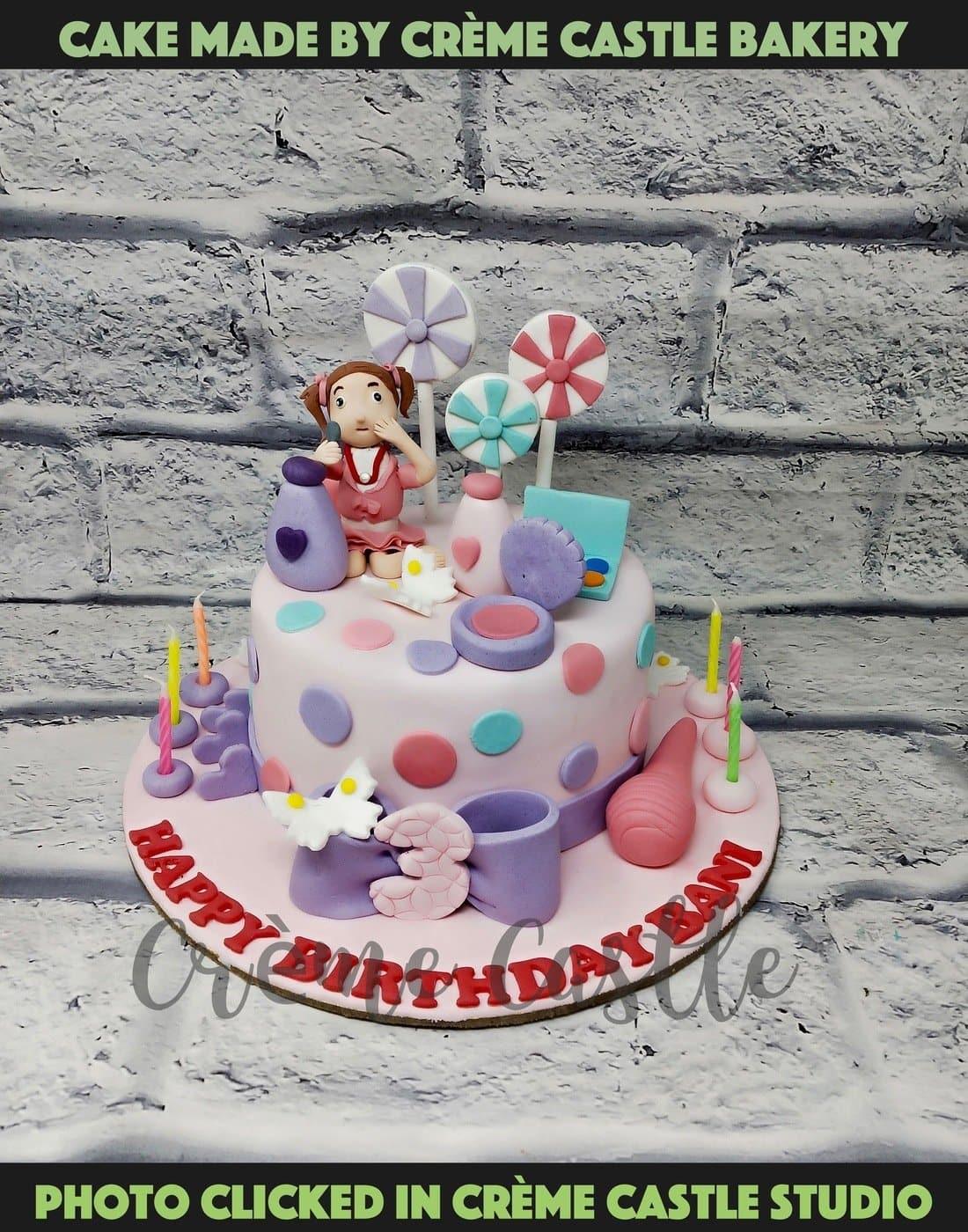 Baby Girl Toys Cake - Creme Castle