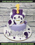 Purple White Girl Cake