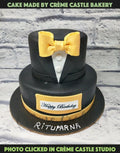 Gold Tuxedo Cake