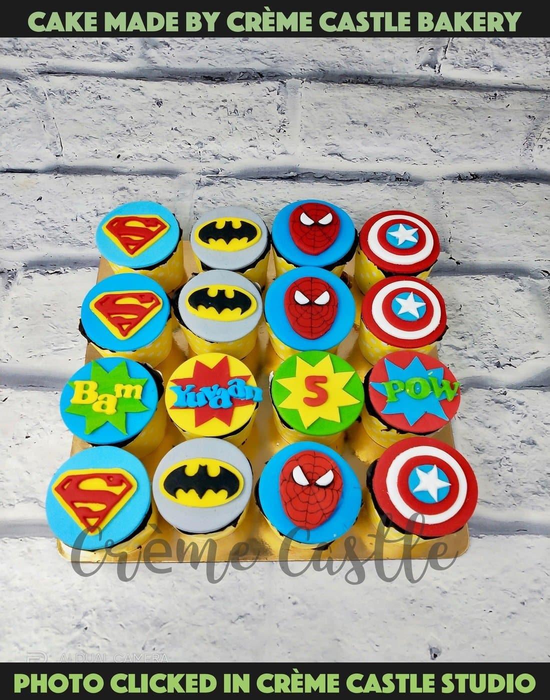 Superhero Cupcake Set - Creme Castle