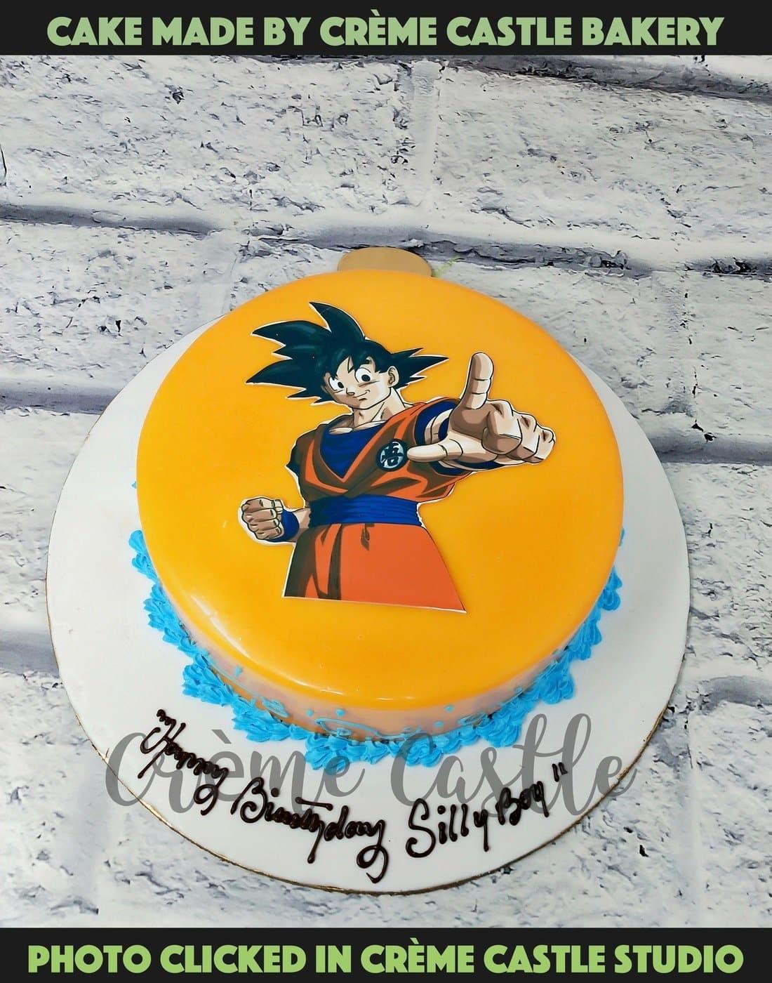 Goku Dragon Ballz Cake. Cake Design for Son and Boys. Noida & Gurgaon
