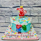 Peppa Pig Clouds Cake. Noida & Gurgaon