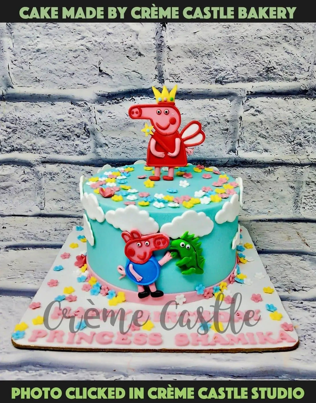 Peppa Pig Clouds Cake. Noida & Gurgaon