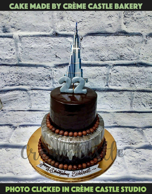 Burj Khalifa Cake - Creme Castle