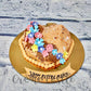 red Heart Pinata Cake - Creme Castle