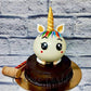 Unicorn Tier Round Pinata Cake - Creme Castle