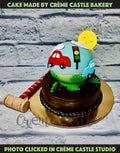 Car Tier Round Pinata Cake