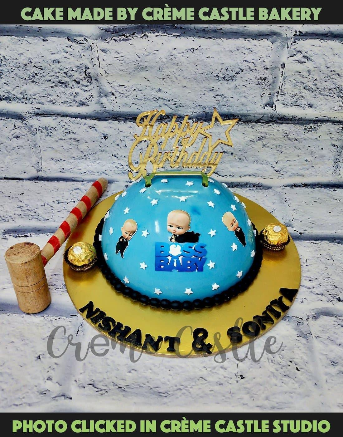 Boss Baby Pinata Cake. Birthday Cake Ideas for Son. Noida & Gurgaon