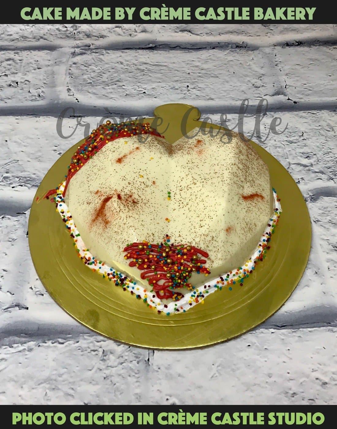 Heart Shaded. Valentine Day Cake. Anniversary Cake. Noida Gurgaon