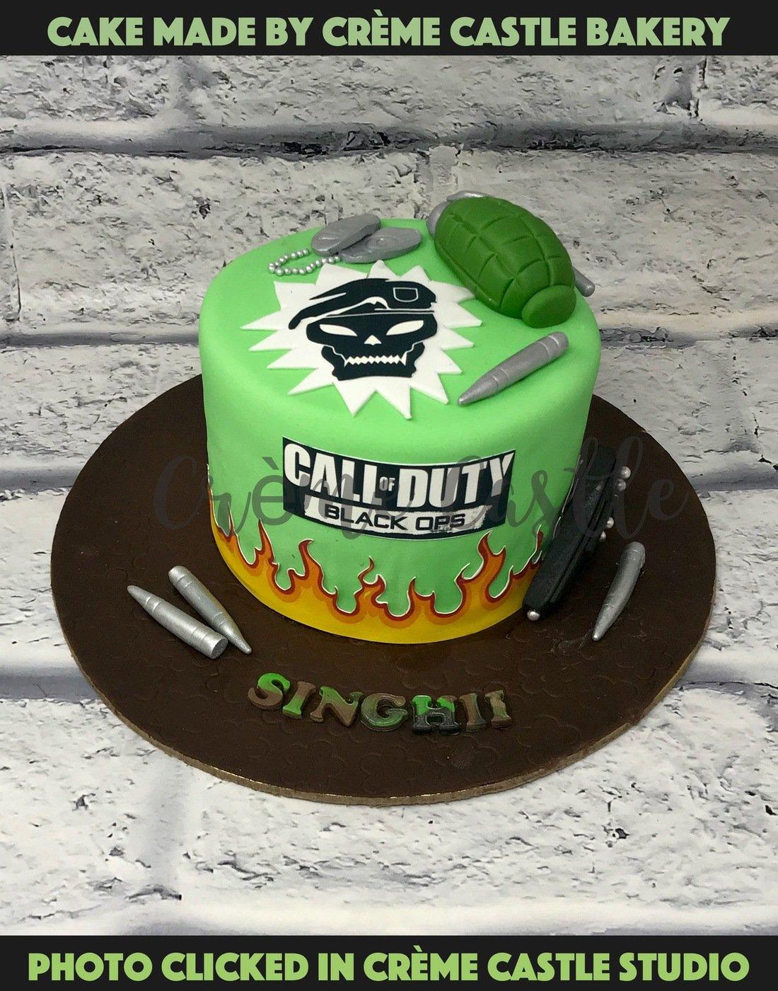 Call of Duty Cake. Mobile Game Cake. Noida & Gurgaon