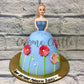 Cake Designs of Girls. Barbie Floral Cake. Noida & Gurgaon