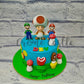 Mario Bros Family Cake. Computer Game Cake. Noida & Gurgaon