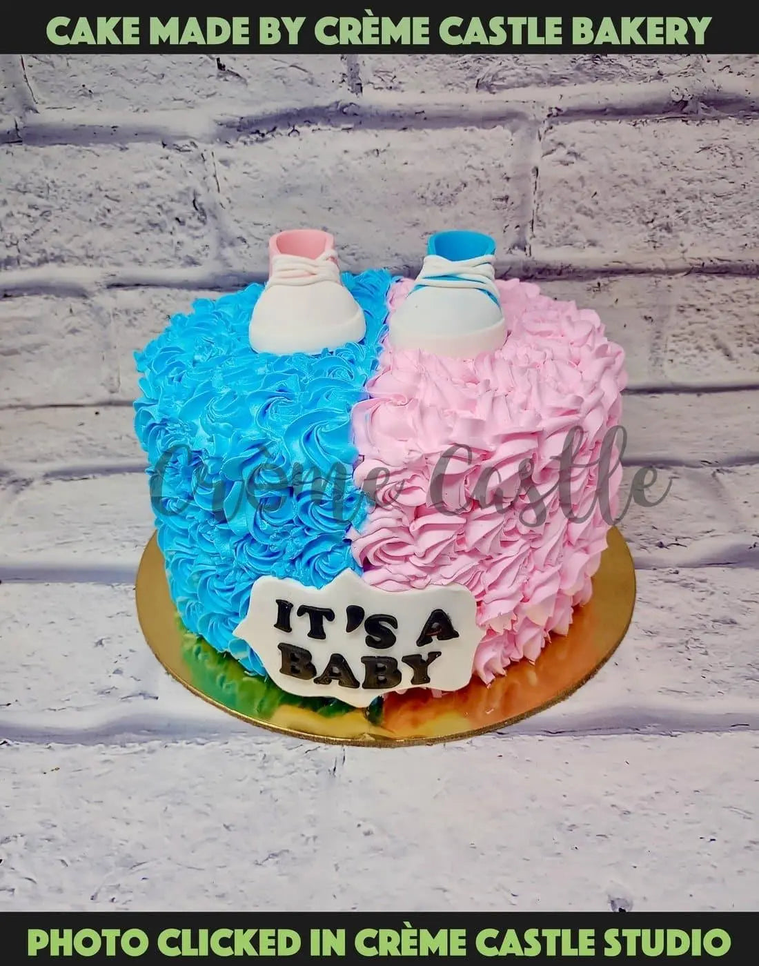 Twins Shoes Cake - Creme Castle