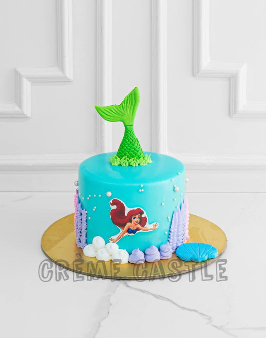 Ariel Mermaid Cake - Creme Castle