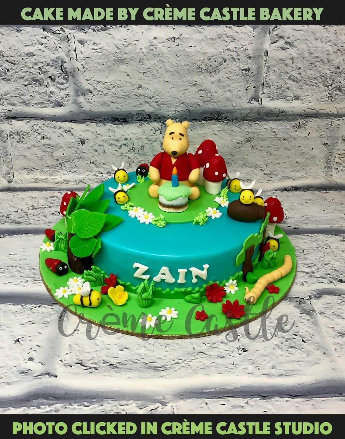 Vintage Winnie the Pooh first birthday cake for Millie 🍯 💌 DM for a quote  🍰 Cakes are baked to order ⭐ Pick up Belmont North... | Instagram