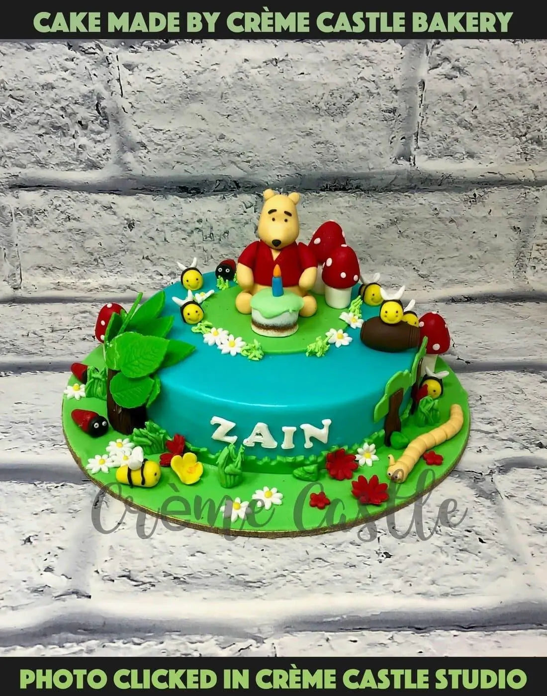 Winnie Pooh Cake - Creme Castle