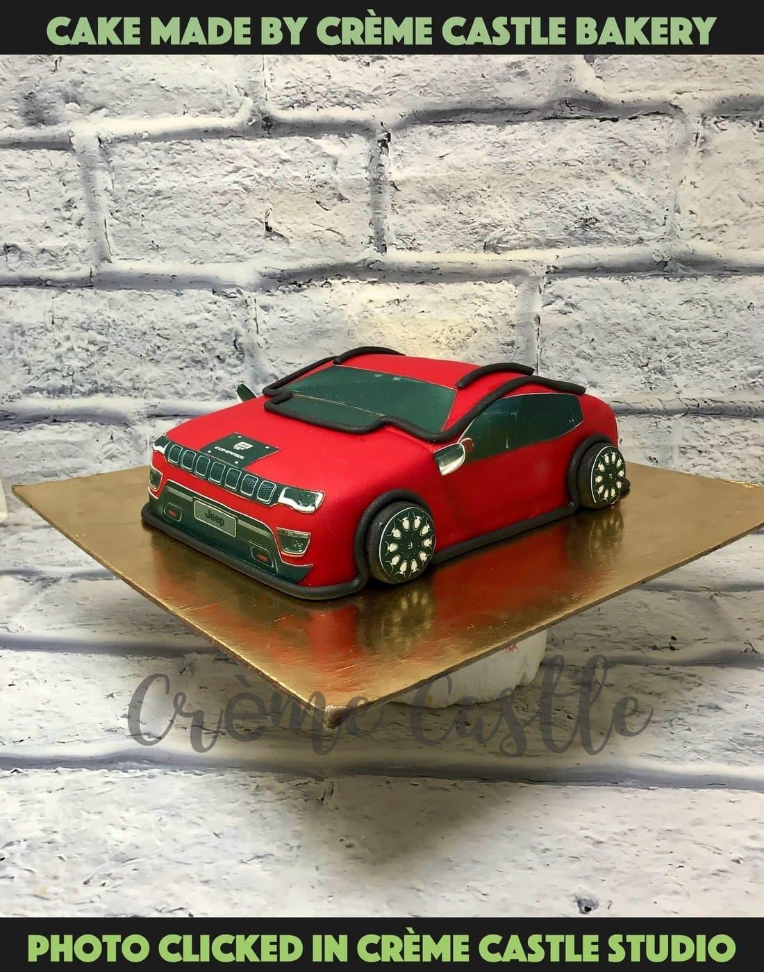 Luxury Car Shape Cake - Creme Castle