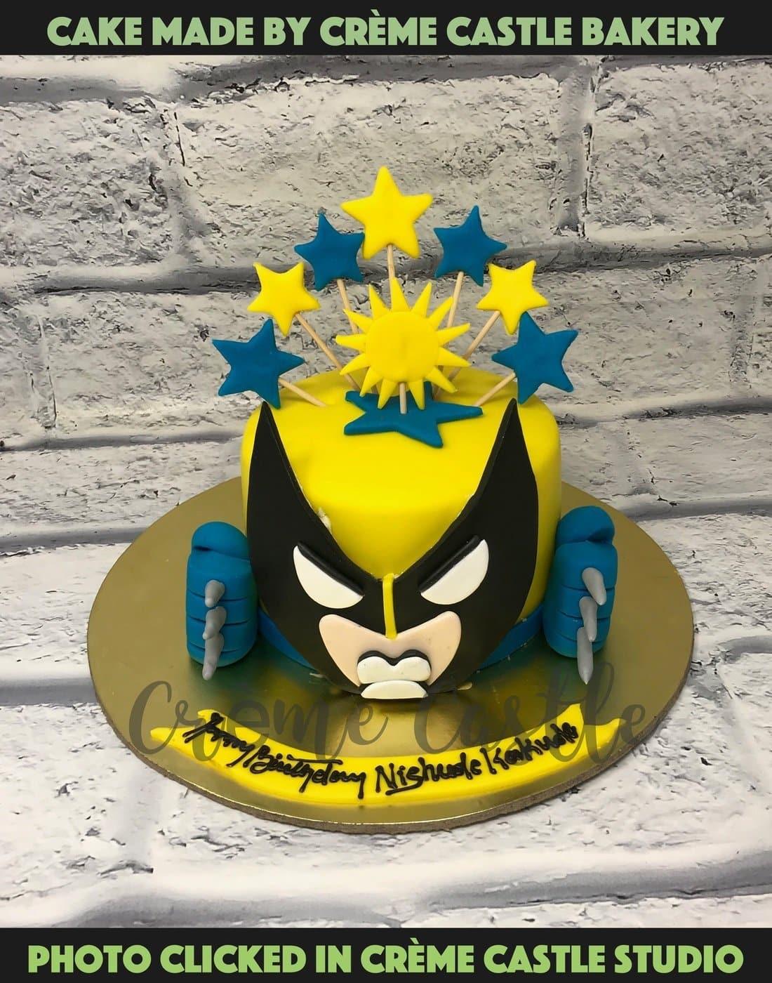 Wolverine Theme Cake - Creme Castle