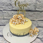 50th Birthday Golden Cake - Creme Castle