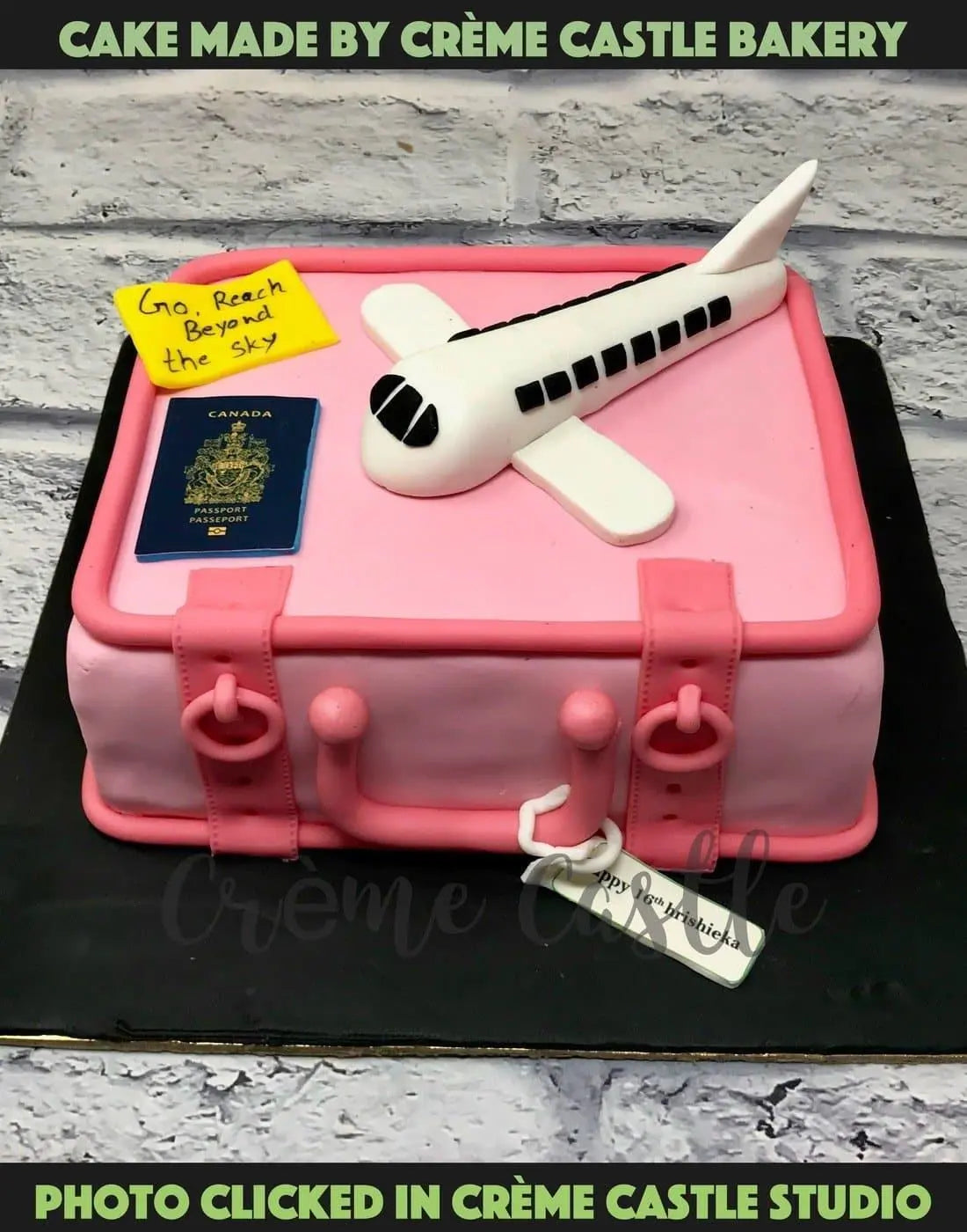 Suitcase and Plane - Creme Castle