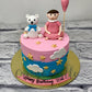 Girl and Teddy Cake. Cake Designs of Girls. Noida & Gurgaon