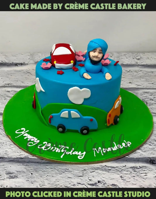 Surd Boy Car Cake - Creme Castle