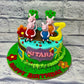 Peppa Family Cake - Creme Castle