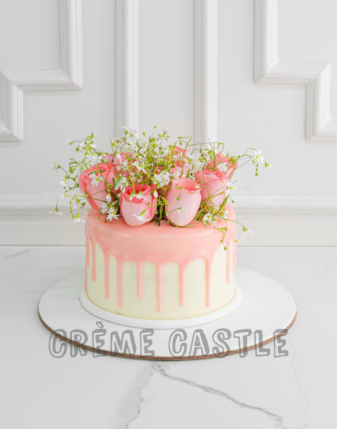 Flower Drip Cake - Creme Castle