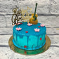 Drip and Guitar Cake - Creme Castle