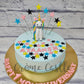 Pony Blue Cake - Creme Castle
